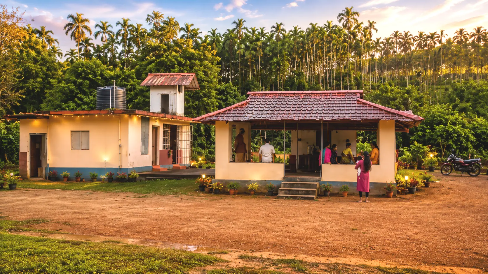 Shri Gangadhareshwara Temple Kadaba Taluk View
